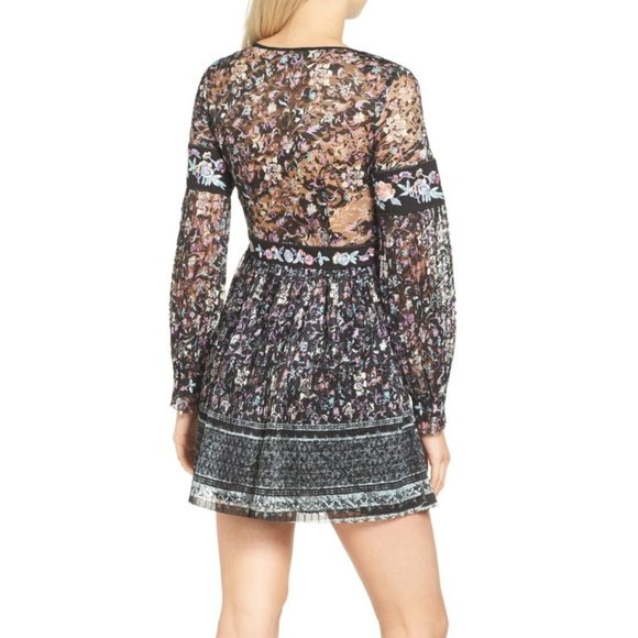 FREE PEOPLE New Cherry Blossom Mini DRESS Boho πHPπ - Picture 4 of 13